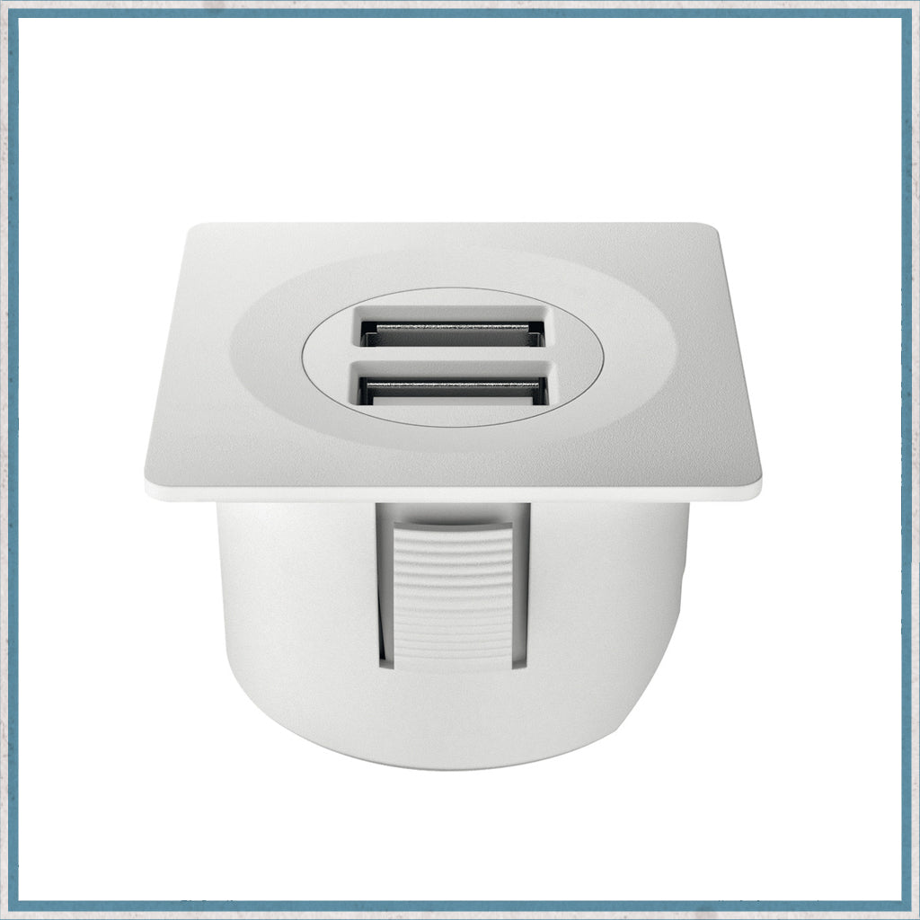 2A Hafele Loox Dual Port USB Charging Station 12V-Camper Interiors