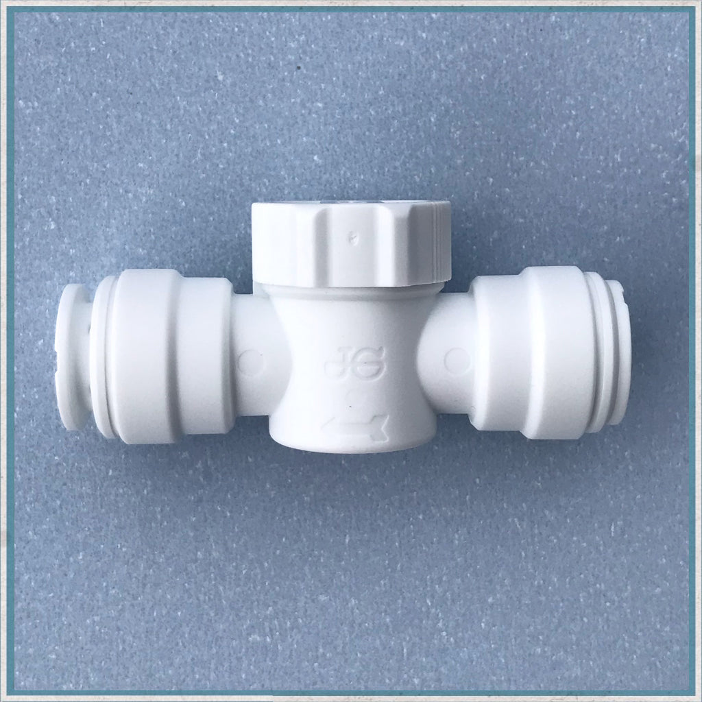 John Guest 12mm or 15mm Push Fit Shut Off Valve-Camper Interiors