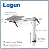 Lagun table leg sizes