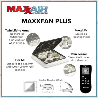 MaxxAir Maxxfan Plus Roof Vent-Camper Interiors