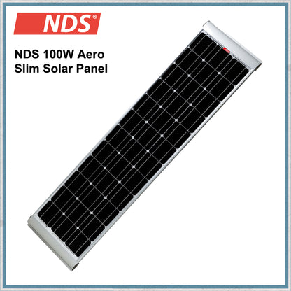 NDS 100W Slim Aero Solar Panel-Camper Interiors