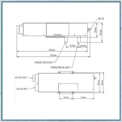 Propex HS2000E Heater – Gas & 240v Mains Blown Air Heater + V1 Kit-Camper Interiors