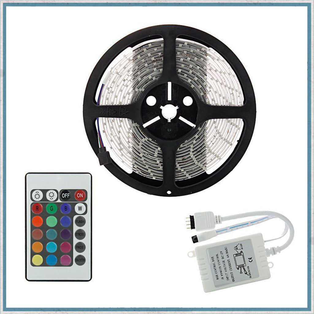 12V RGB LED Strip Lighting Kit-Camper Interiors