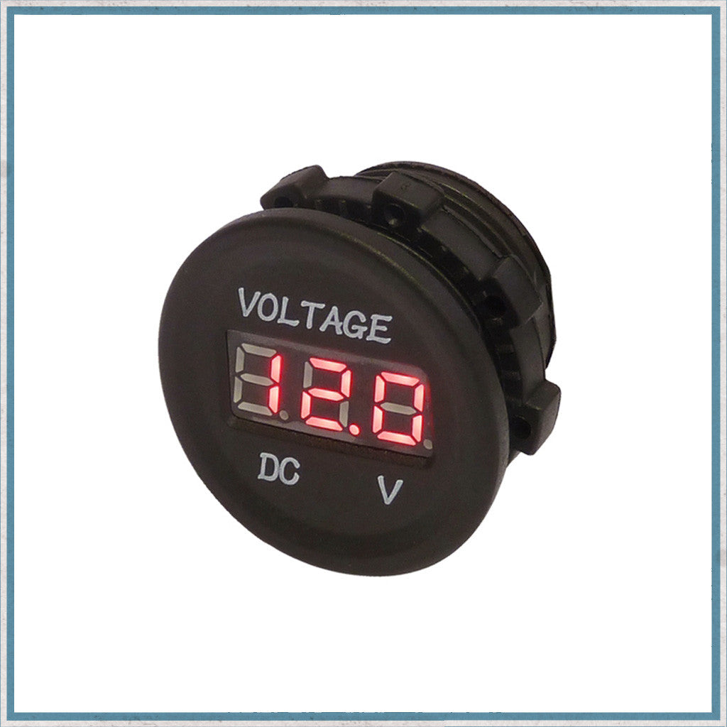 12V-24V Digital Panel Mount Voltmeter-Camper Interiors