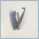 Sink top retaining clip, folding hanger