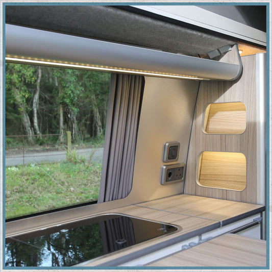 Plastic Capping for Camper Van, Motorhome Aluminium Furniture Corner Profile-Camper Interiors