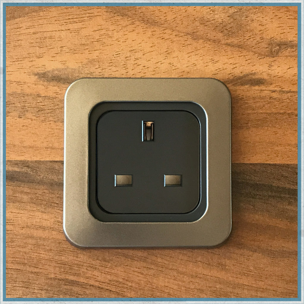 CBE C-Line 12V/240V USB Socket Light Switch Frame For Caravan, Motorhome & VW Camper Electrics