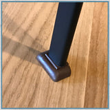 Folding table leg - Black Anodised Aluminium