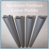 800mm Aluminium Furniture Corner Profile