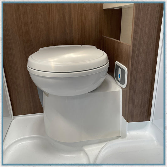 Thetford C263-S - Ceramic Bowl Cassette Toilet With No Rear Console-Camper Interiors