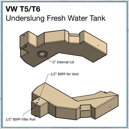 VW T5/T6 Underslung Fresh Water Tank-Camper Interiors