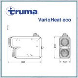 Truma Varioheat eco gas blown air heater sizes