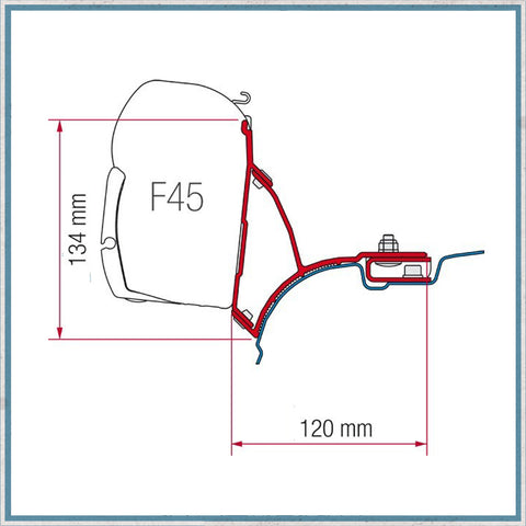 Fiamma F45S VW T5/T6 Awning Bracket 98655647