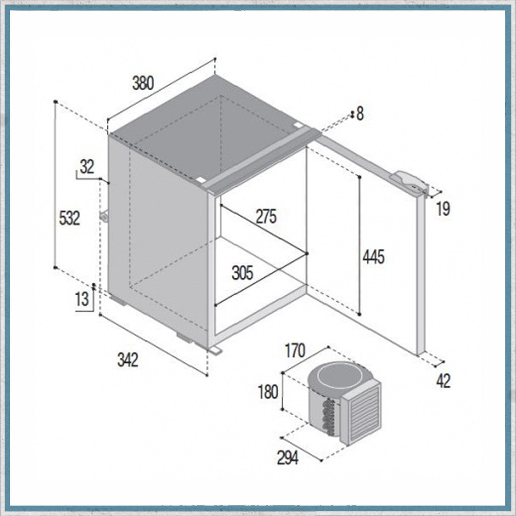 40 Litre Vitrifrigo C42L Compressor Fridge -Camper Interiors