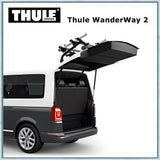 Thule Wanderway 2 - VW T6 Bike Rack can open boot with rack on