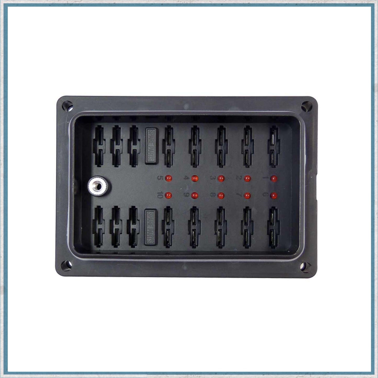 IP56 Weatherproof ATC Blade 10 Way Fuse Box - Marine, Boat and Automotive-Camper Interiors