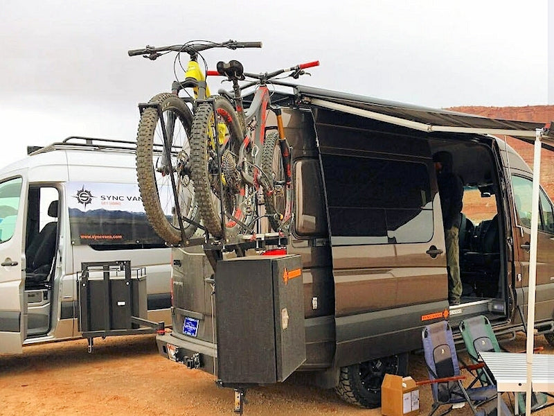 Aluminess Sprinter Bike Rack Swing Arm-Camper Interiors