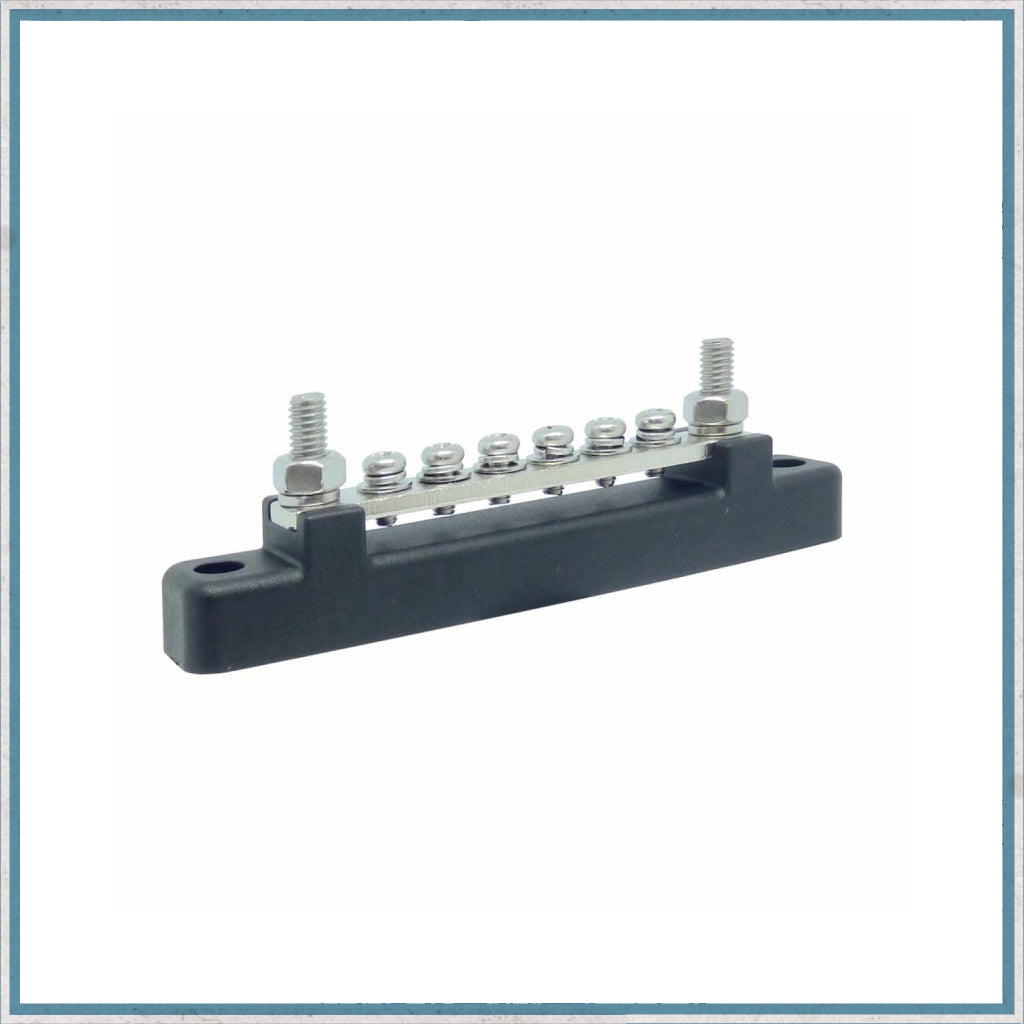 6 Way Busbar 150A 48V DC with Cover-Camper Interiors